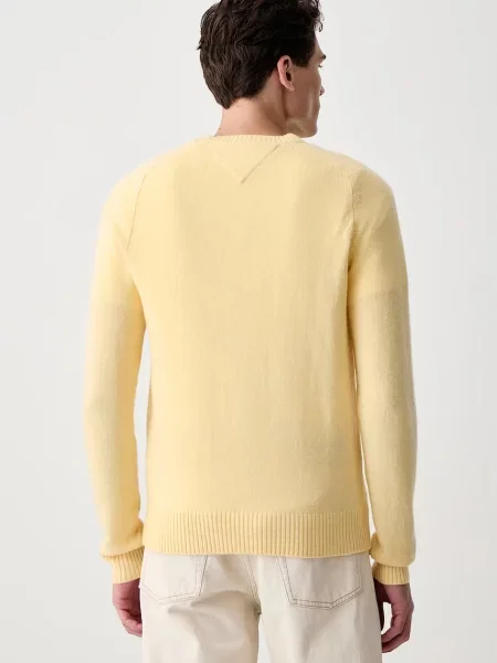 Tommy Hilfiger sweter wełniany żółty