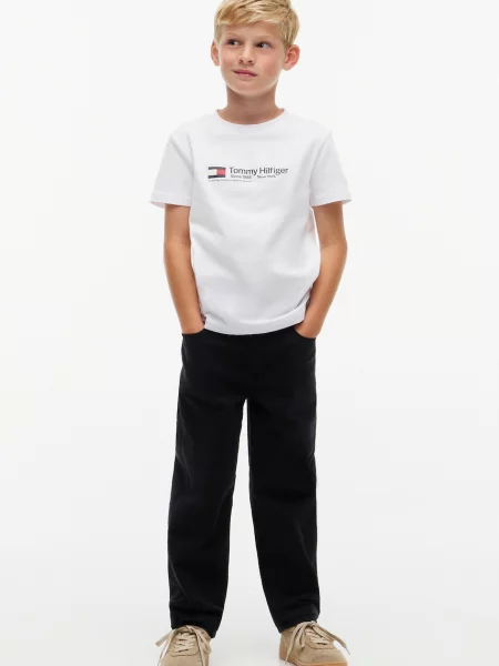 Tommy Hilfiger тениска за деца бяло