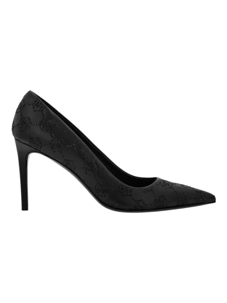 Czółenka Philipp Plein skórzana czarna