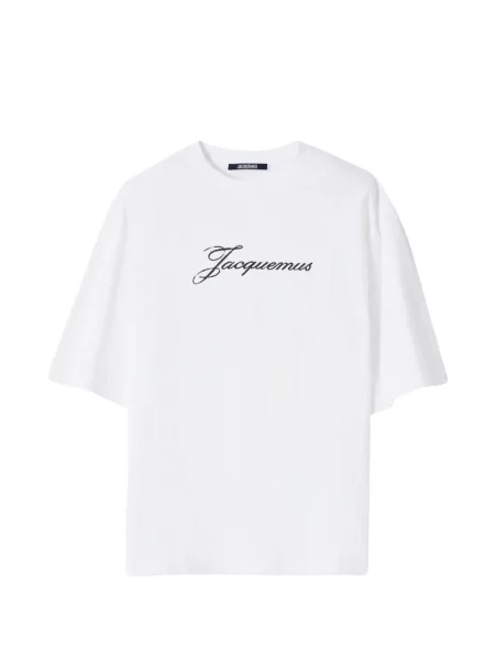 Tricou Jacquemus cu imagine alb