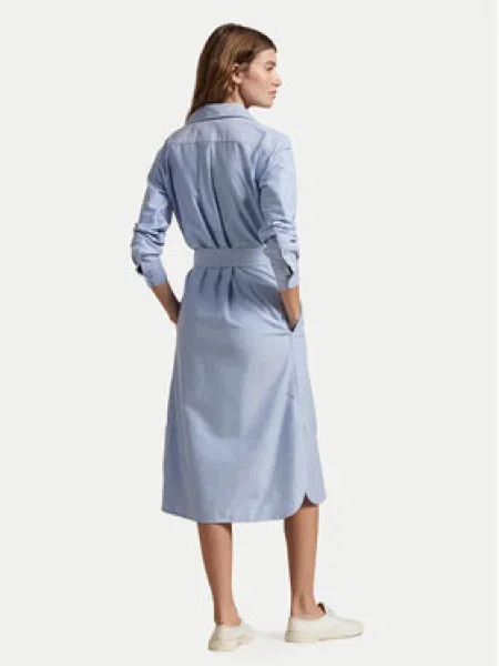Polo Ralph Lauren Košilové šaty Straight Fit modrá