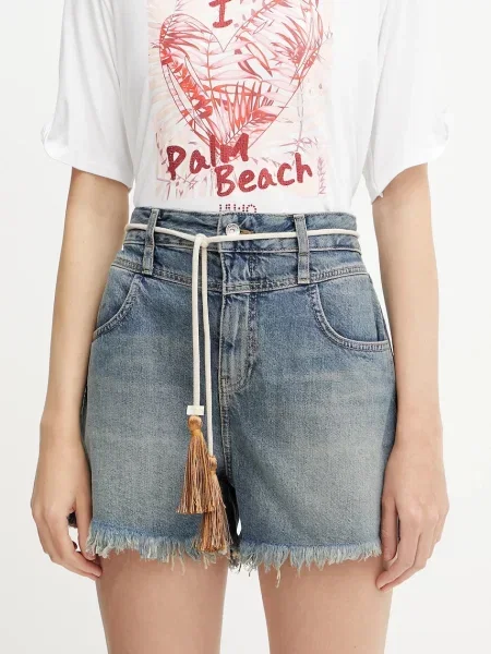 Liu Jo pantaloni scurți din denim albastru