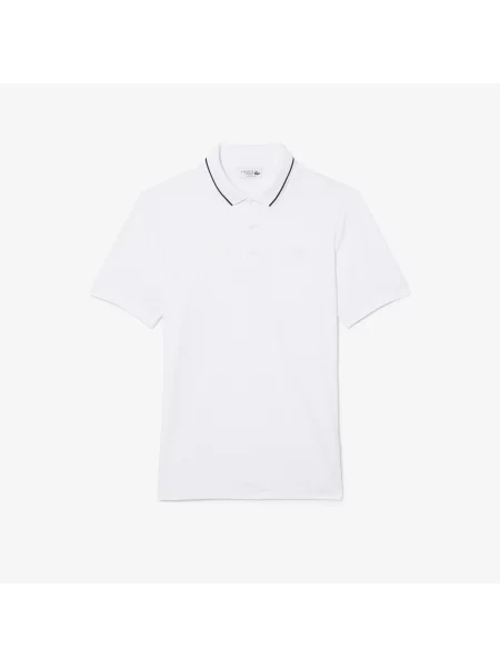 Lacoste Tenisowa Koszulka Polo Heritage Ultra Dry Ze Stretchem biały