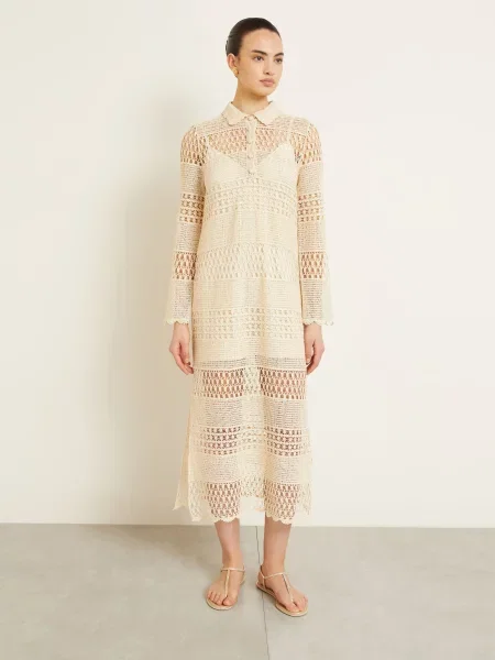 Zimmermann Plážové Šaty Wanderlust krémová
