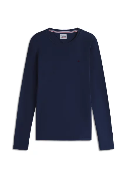 Μακρυμάνικη μπλούζα Tommy Jeans μπλε