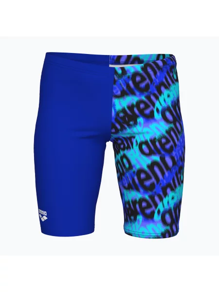 Gyerek jammer úszónadrág arena Crowded Swim Jammer neon blue/neon blue multi. Méret: kék