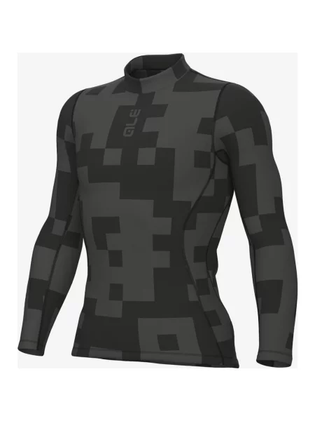 Koszulka termoaktywna Alé Knitted Intimo z długim rękawem szaro XS-S czarna
