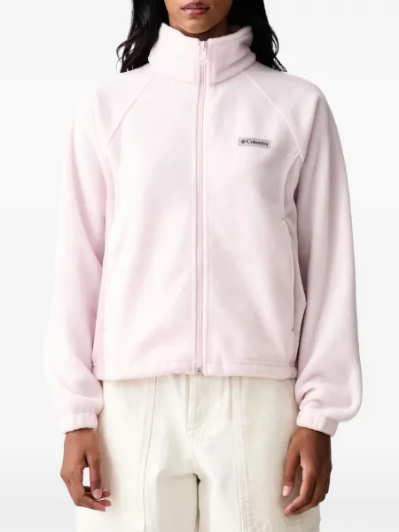 Pulover Columbia Sportswear din fleece roz
