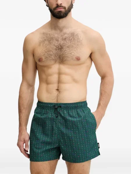 Slip de baie Ea7 Emporio Armani cu imagine verde
