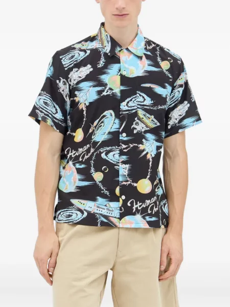 Košile Human Made s potiskem černá