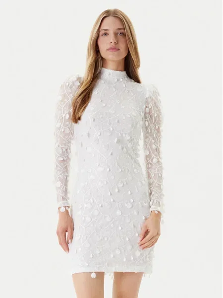 YAS Sukienka koktajlowa biały