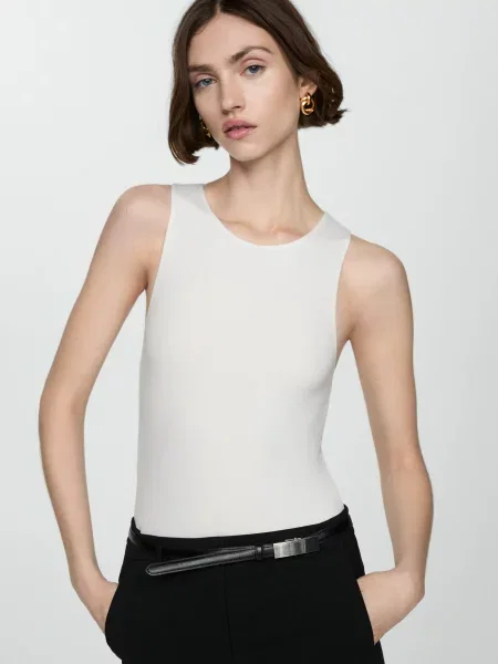 MANGO Боді білий