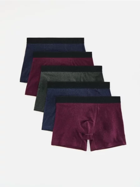 Reserved Set de 5 perechi de boxeri long bleumarin