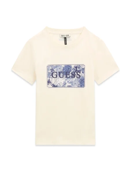 Guess T-Shirt Εκρού λευκό