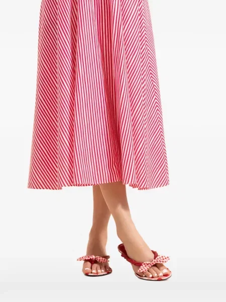 Сандали Jimmy Choo с панделка червено