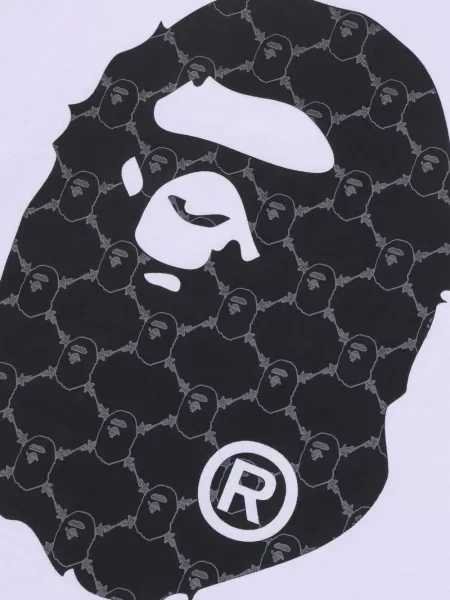 Tricou A Bathing Ape® cu imagine alb