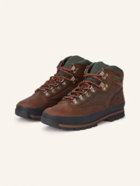 Timberland Botki Sznurowane Euro Hiker braun zielone
