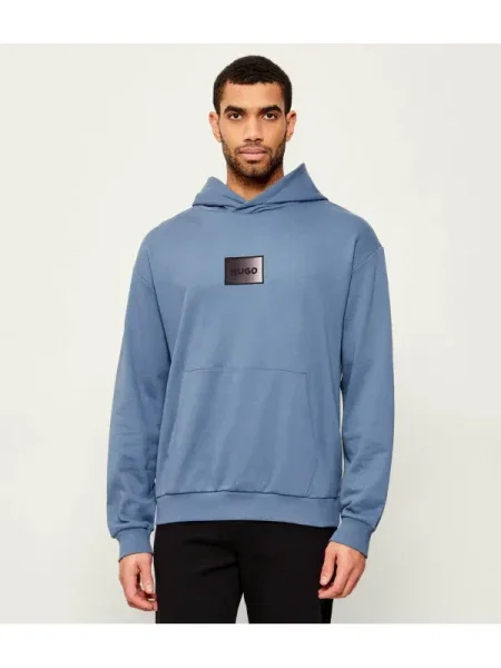 HUGO Hanorac Danohood | Relaxed fit albastru