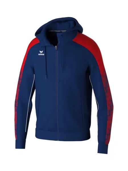 ERIMA Sportovní mikina modrá / tmavě červená