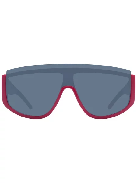 Lniane okulary przeciwsłoneczne Hugo Boss czerwone
