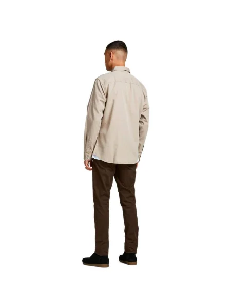 Košeľa Jack & Jones béžová
