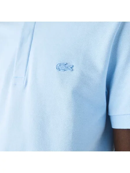 Поло Lacoste голубое