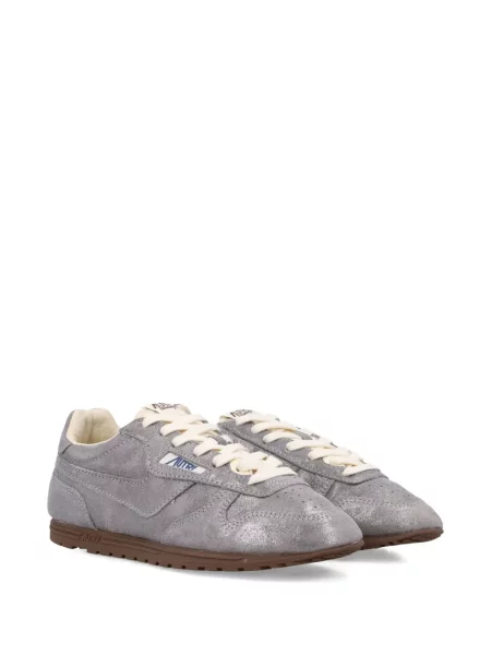 Sneakerși Autry din piele argintiu