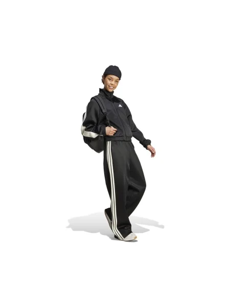 Pantaloni Adidas cu dungi alergare negru