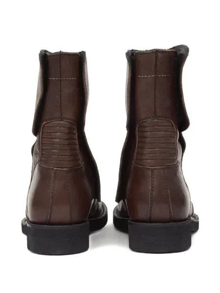 Botine Mm6 Maison Margiela din piele maro