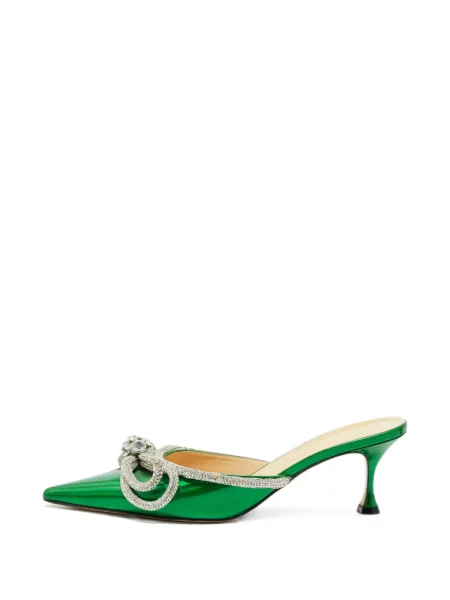 Papuci tip mules Mach & Mach cu funde verde
