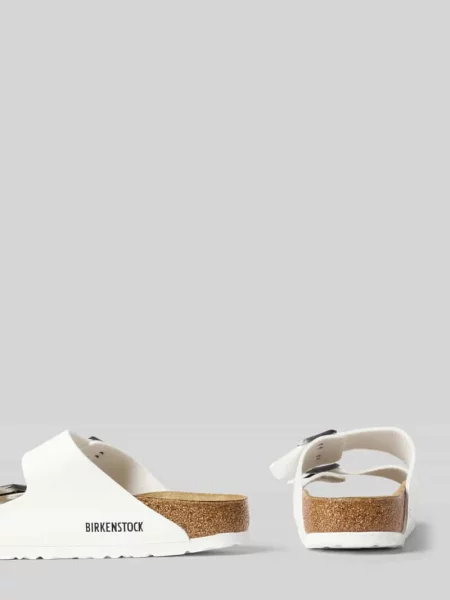 Klapki Birkenstock wsuwane z otwartą piętą białe
