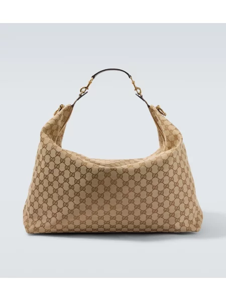 Platno velik torba Gucci bež