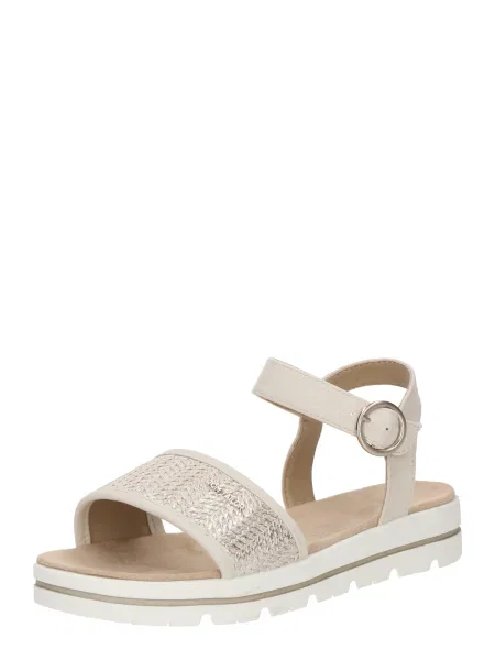 TOM TAILOR Sandali svetlo / zlata bež
