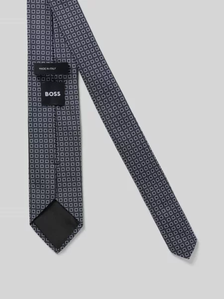 Boss Krawat blau granatowy