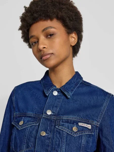 Calvin Klein Jeans Kurtka jeansowa niebieski