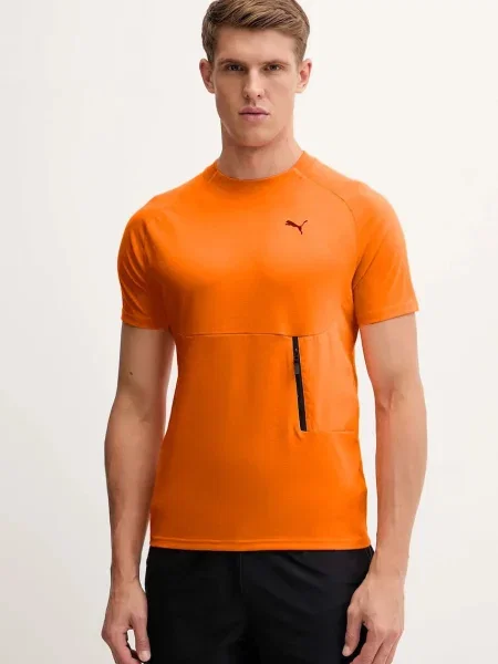 Тениска за трениране Puma с принт сиво