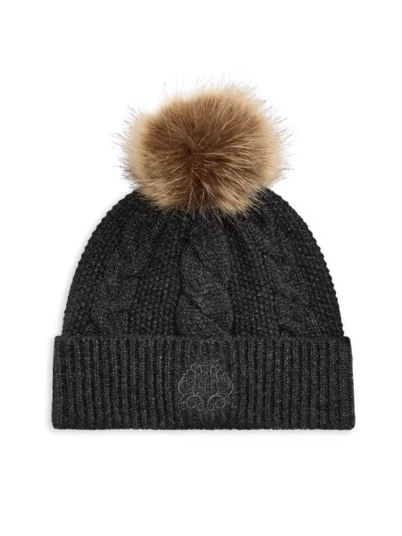 Lauren Ralph Lauren czapka beanie z wełną szara