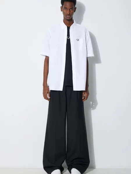 Tričko Fred Perry Embroidered T-Shirt čierna
