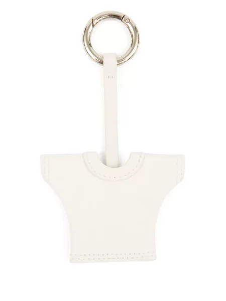 Tricou Mm6 Maison Margiela din piele alb