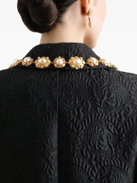 Geacă Dolce & Gabbana din jacard negru