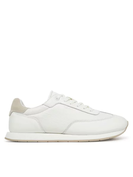 Calvin Klein Sneakers Low Top Lace Up Tmbl Lth alb
