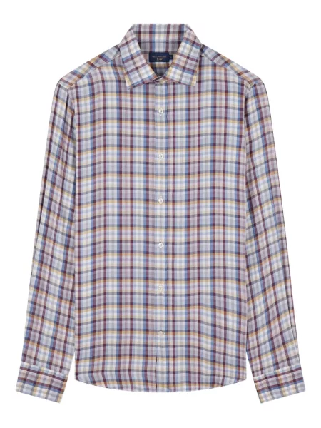 Kostkovaná košile Paul & Shark modrá