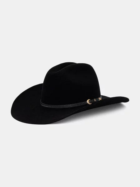 Patrizia Pepe pălărie de cowboy pentru femei din lână negru