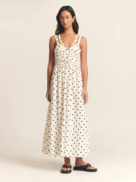 St MRLO Rochie Ashli negru alb