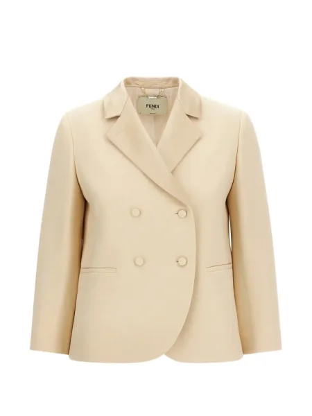Sacou Fendi de mătase cu două rânduri de nasturi
