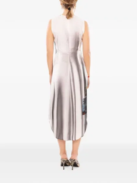 Rochie midi Diesel cu imagine alb