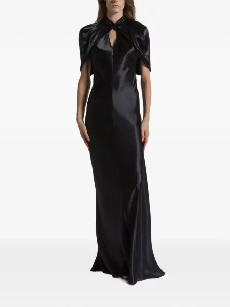 Rochie maxi Alberta Ferretti de costum negru