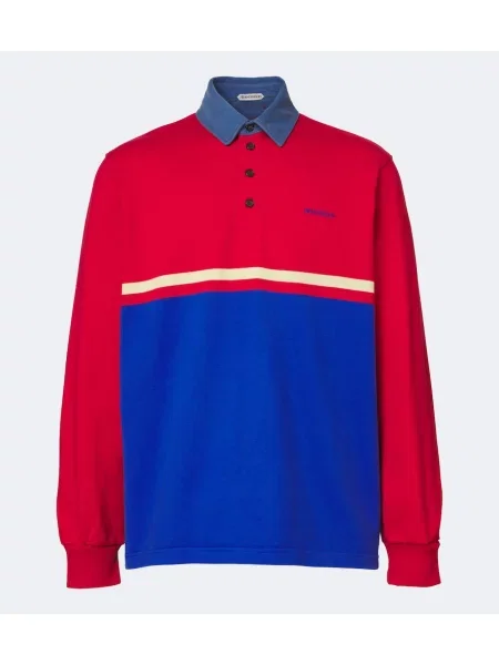 Tricou polo Jw Anderson din jerseu roșu