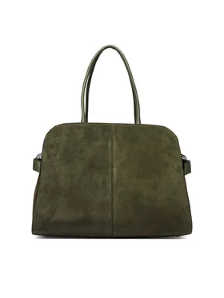 BOSS kabelka typu shopper dámska z imitácie semišu Clarice Tote SU zelená
