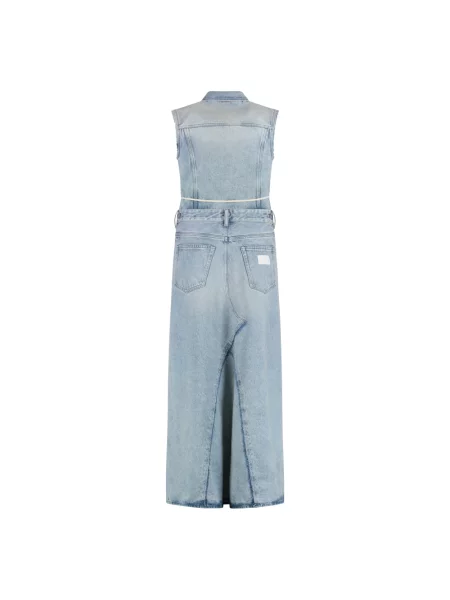 Sukienka jeansowa Mm6 Maison Margiela niebieska